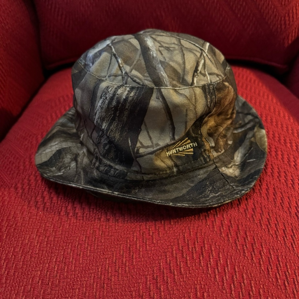 Huntworth Camouflage Fleece Lined Bucket Hat